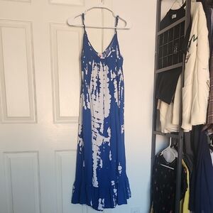 Buenos Ninos Amazon Blue Oversized Beach Dress Size Medium